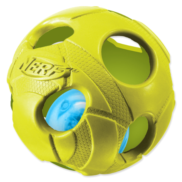 Obrázek Hračka NERF gumový míček LED 8 cm 