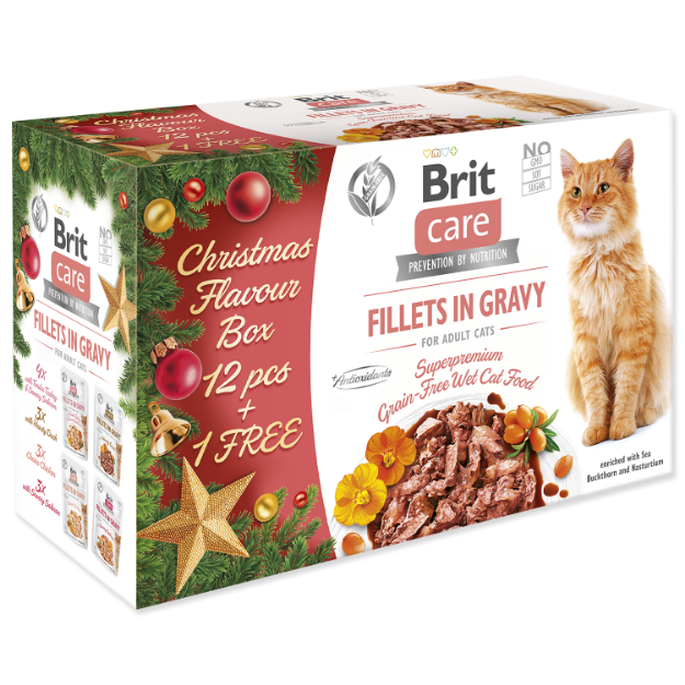 Picture of Kapsičky BRIT Care Cat Christmas multipack 12 + 1 ks  1105 g